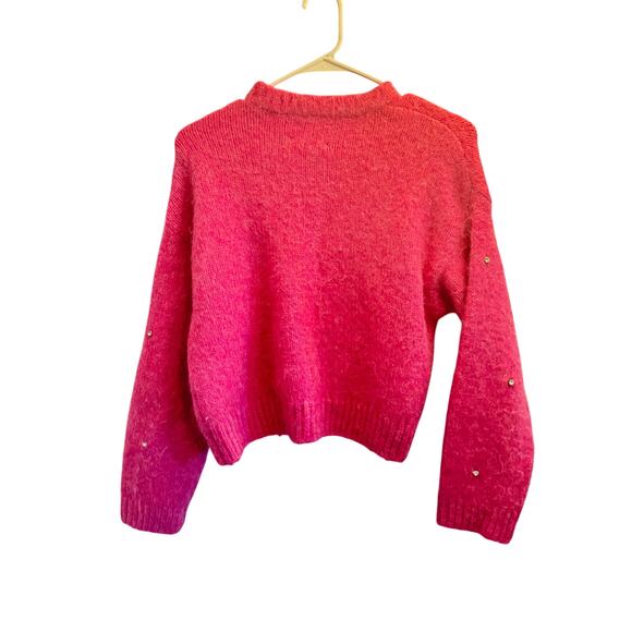 Zara Girls Size 13/14 Pink Fluffy Sweater – Soft Cozy Pullover - Picture 2 of 7